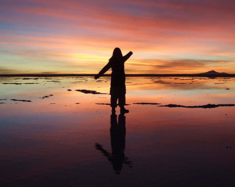 Patient at Salar de Uyuni, Bolivia